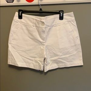 Women's Loft white denim shorts